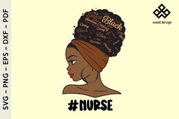 Afro Nurse SVG: Graphics & Illustrations