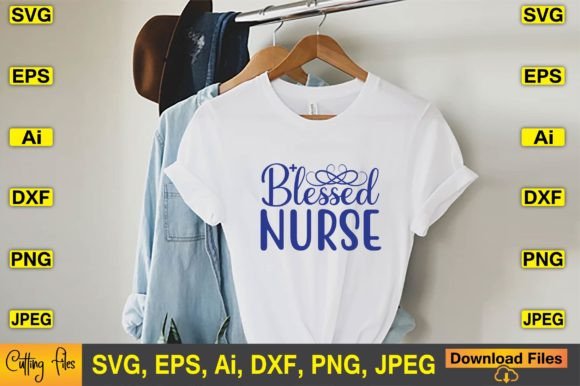 Blessed Nurse SVG: Graphics for T-Shirt Designs