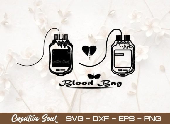 Blood Bag SVG: Graphics & Illustrations