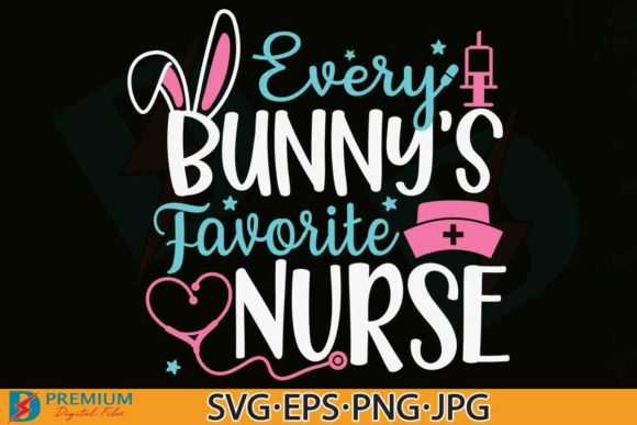 Nurse Easter SVG: Graphics for T-Shirt Designs
