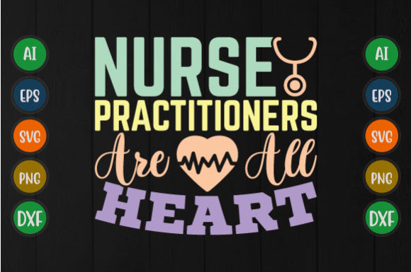 Nurse Practitioners Heart Nurse SVG Graphics