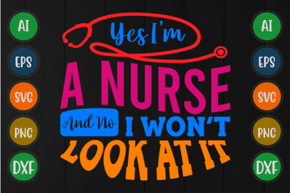 Nurse SVG for T-Shirt Designs & Graphics