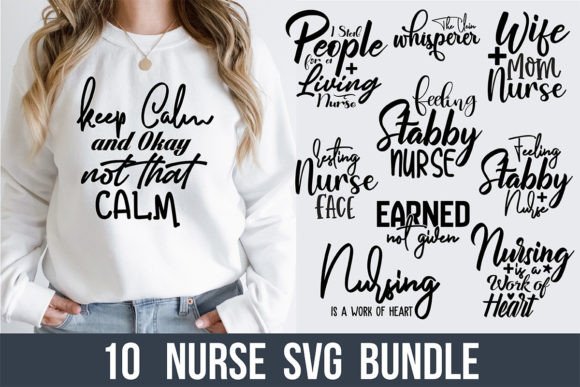 Nurse SVG Graphics for T-Shirt Designs