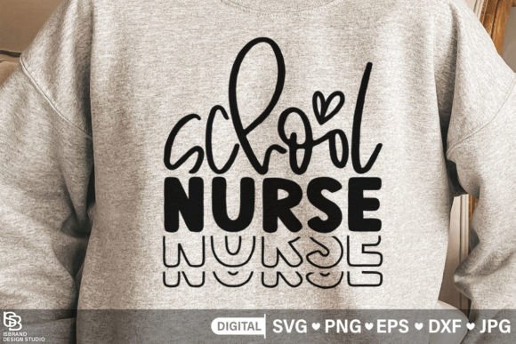 School Nurse SVG: Graphics for T-Shirt Designs