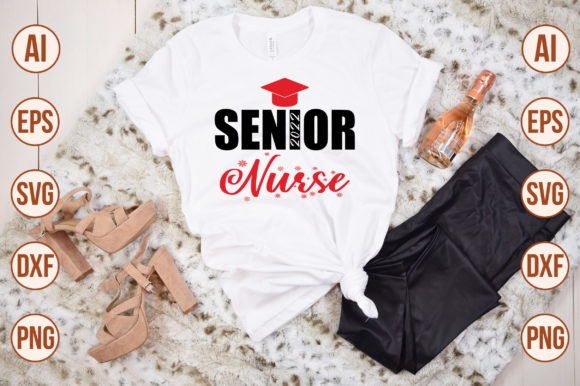 Senior Nurse Svg: Graphics for T-Shirt Designs
